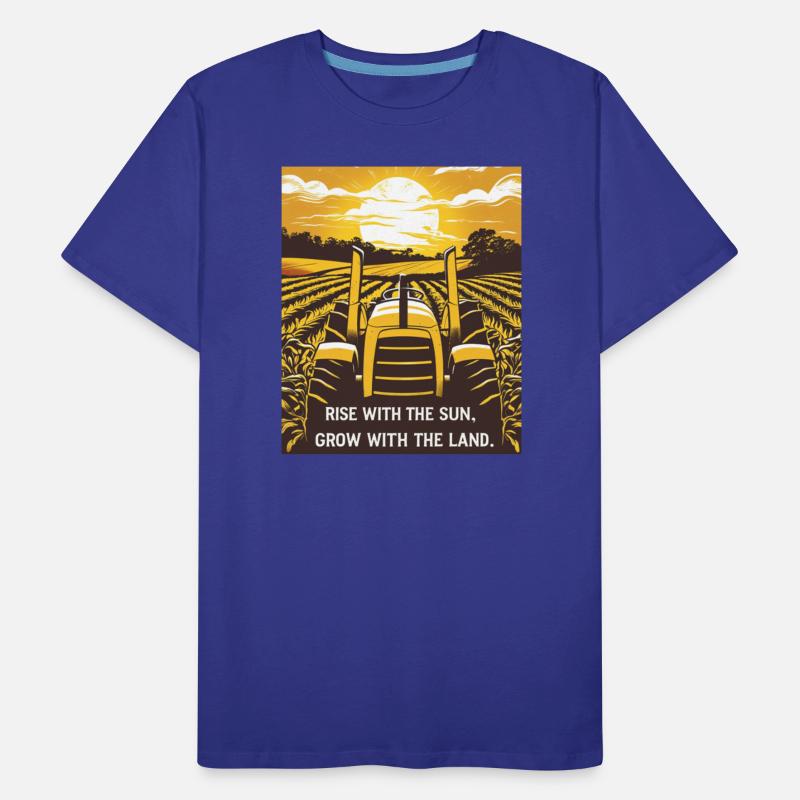 Farmer T-Shirt Rise with the Sun, Grow Fields