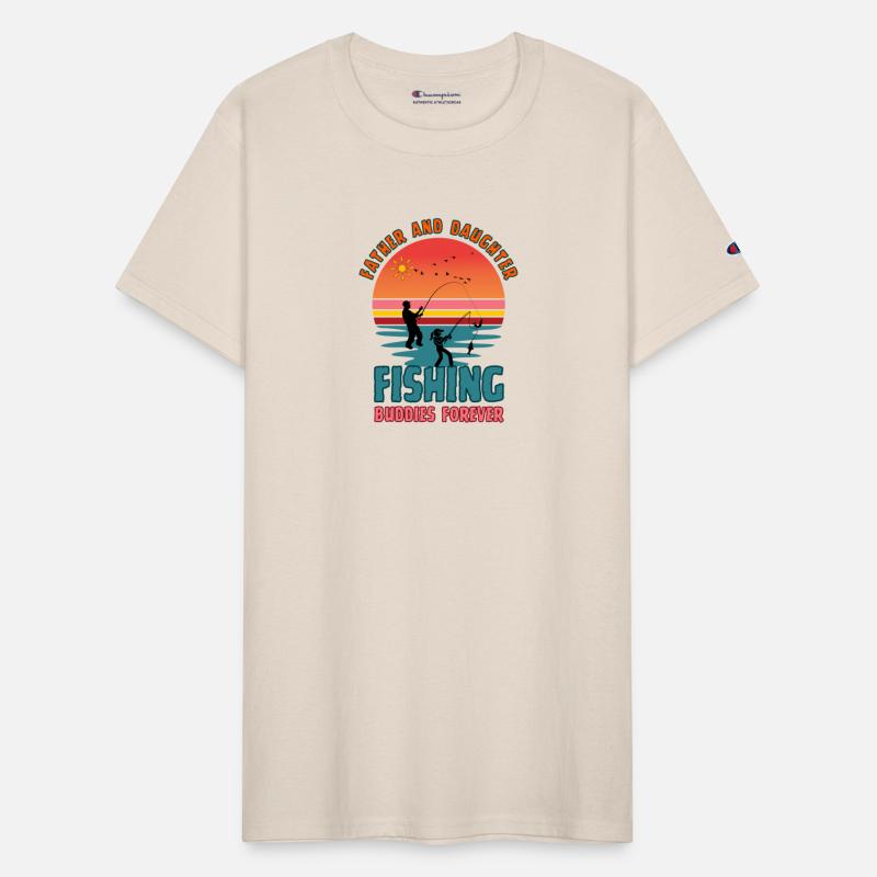 Father and Daughter Fishing Buddies Forever