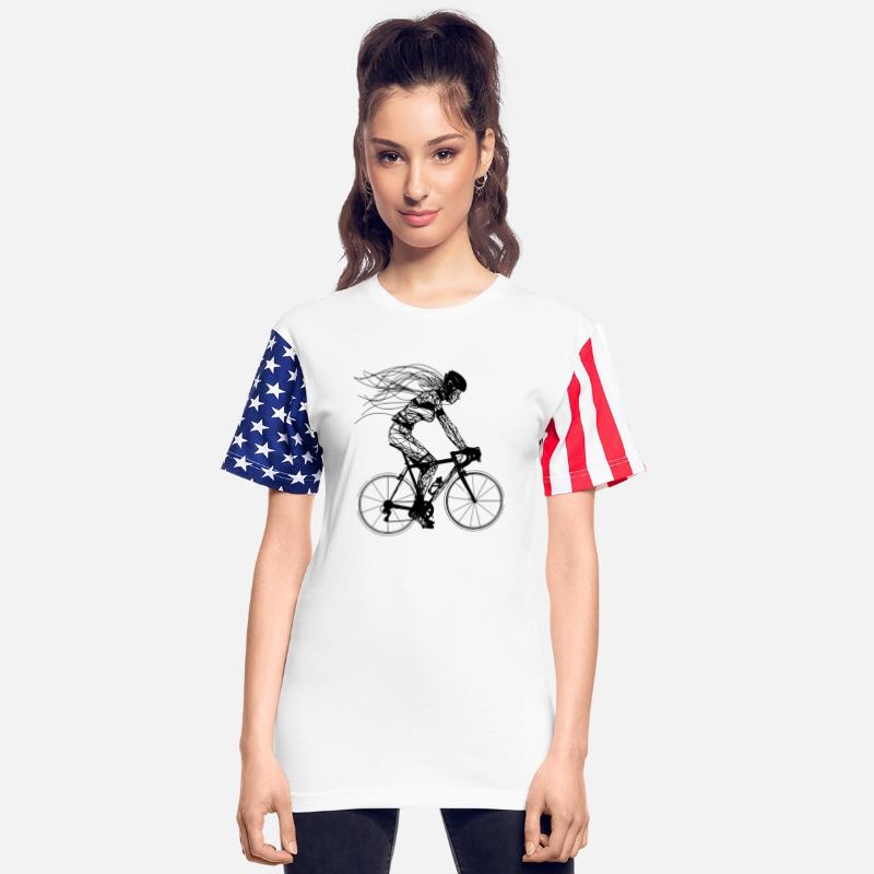 Female Cyclist One Line Drawing