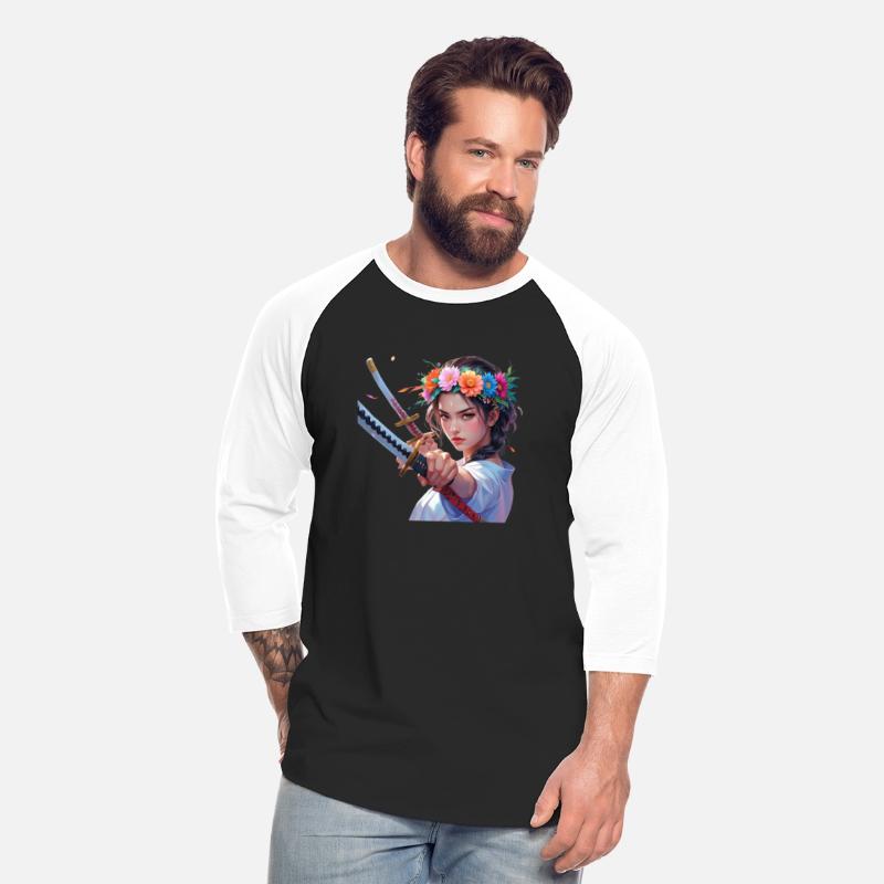 Feminine Warrior – Girl with Flower Crown and Kata