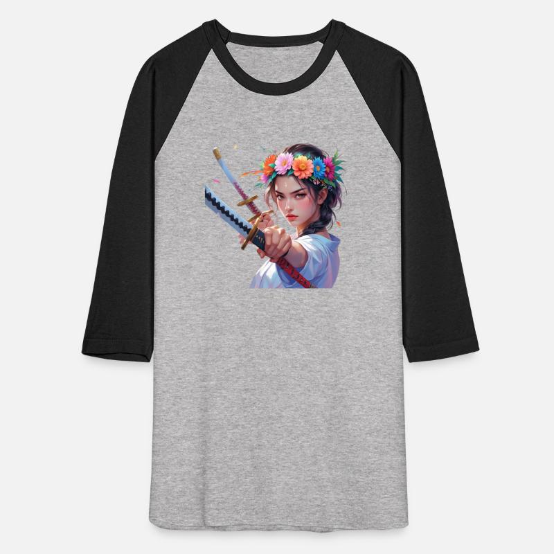 Feminine Warrior – Girl with Flower Crown and Kata