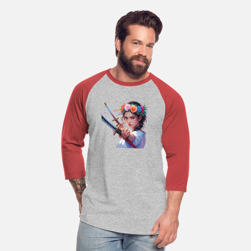 Feminine Warrior – Girl with Flower Crown and Kata