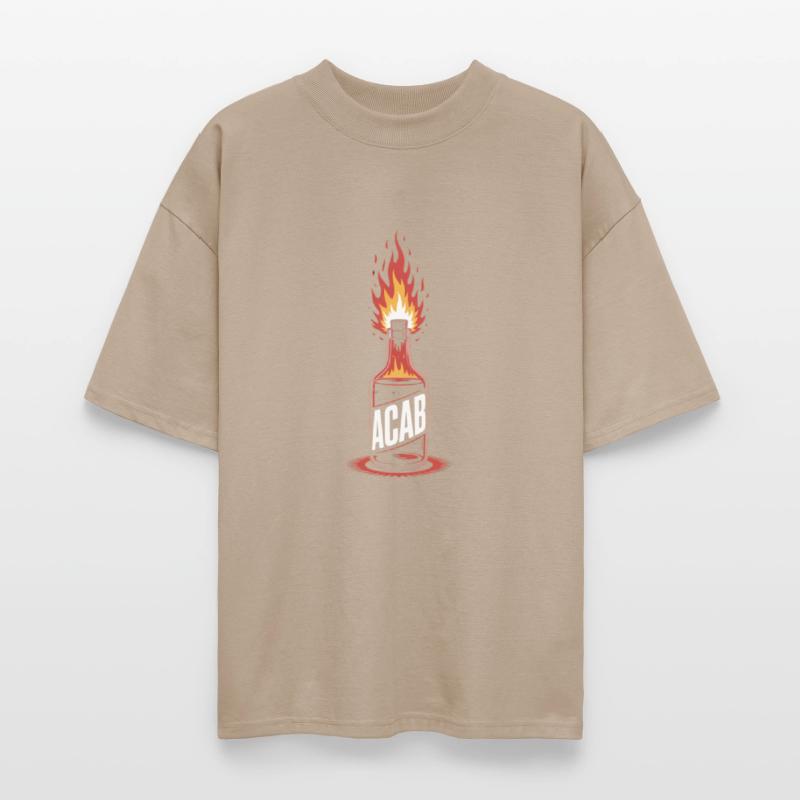 Fiery ACAB Bottle Illustration