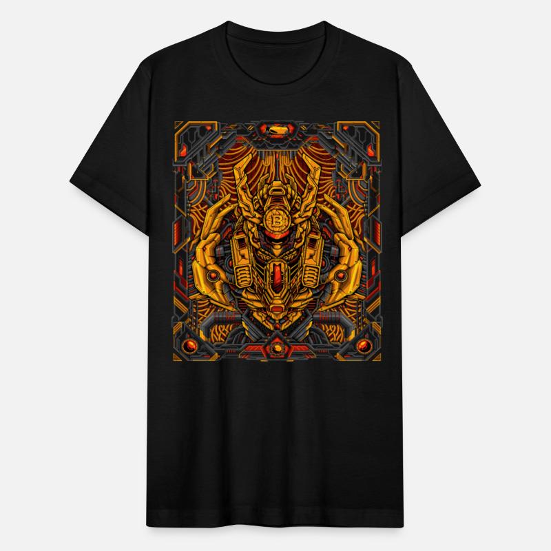 Fiery Mecha Bitcoin Titan