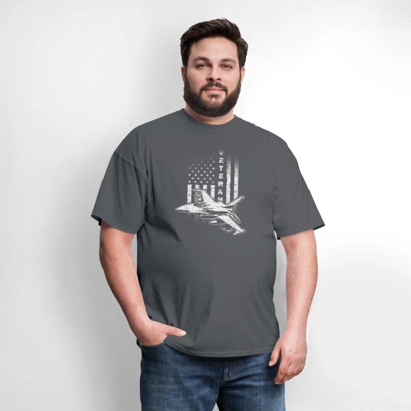 Fighter Jet Veteran Pilot Crew Military Us Flag