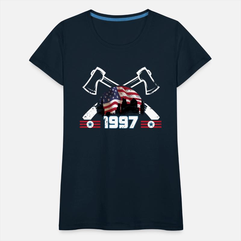 Fireman Firefighter Born In 1997 26 Usa Flag