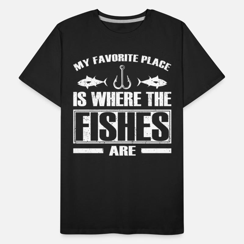 Fishing favorite place where fishes are fisherman