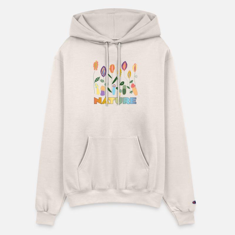 Flower Meadow with Mushrooms. Body Positivity.