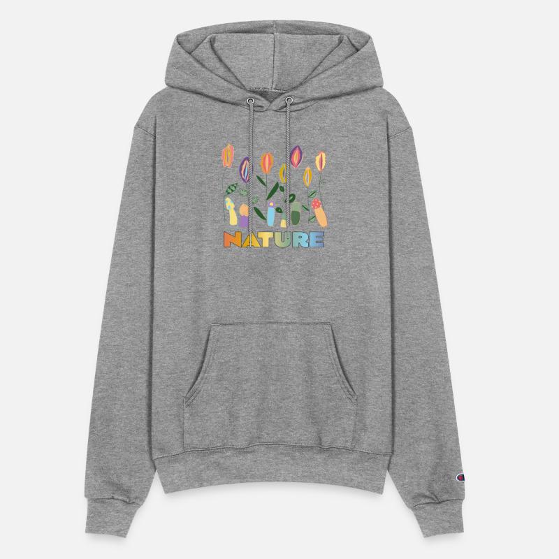 Flower Meadow with Mushrooms. Body Positivity.