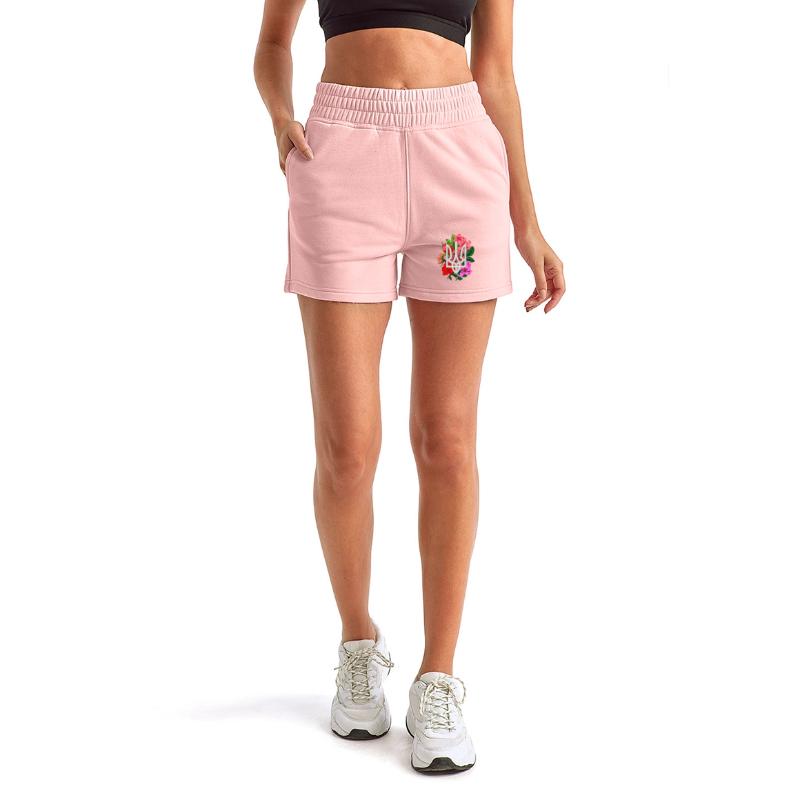 Flowering tryzub Ukrainian national emblem trident