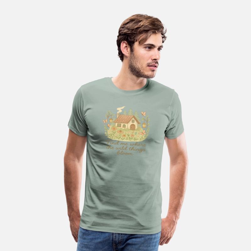 Forest Cottage Bloom – Boho Nature Tee