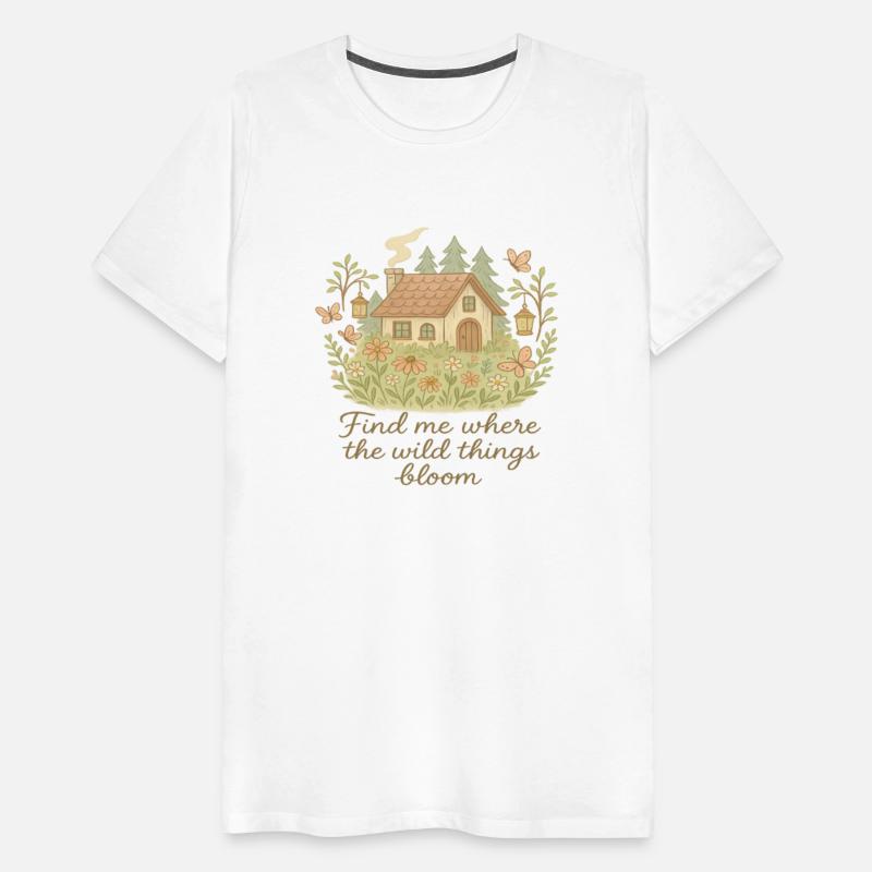 Forest Cottage Bloom – Boho Nature Tee