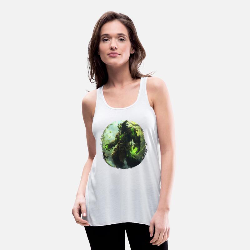 Forest Guardian with Green Magic and Wild Energy