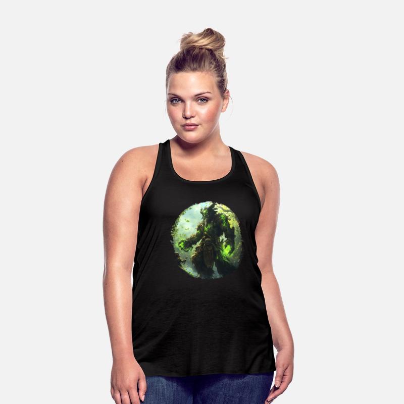 Forest Guardian with Green Magic and Wild Energy