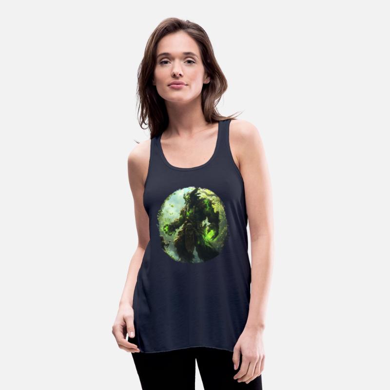 Forest Guardian with Green Magic and Wild Energy