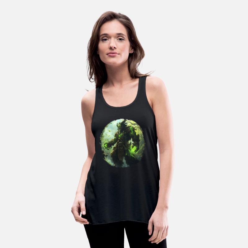 Forest Guardian with Green Magic and Wild Energy