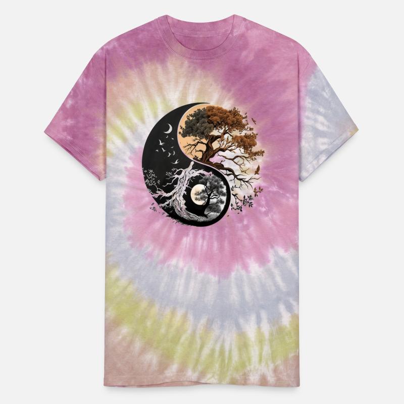 Fractal Moon Phase Tai Chi Women Men Tree of Life