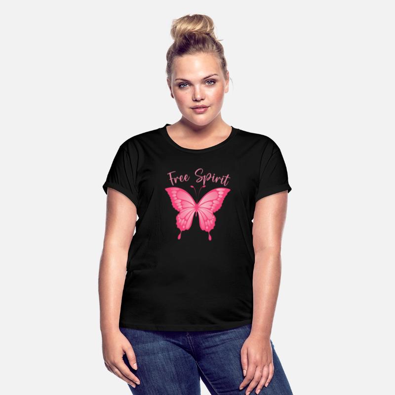 Free Spirit design with pink butterfly