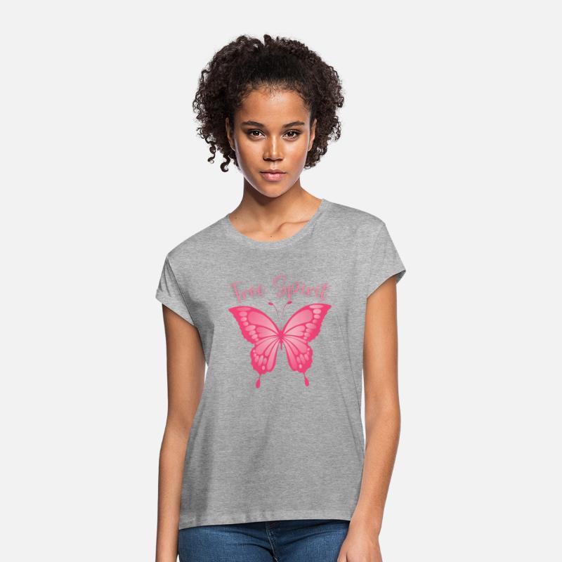 Free Spirit design with pink butterfly