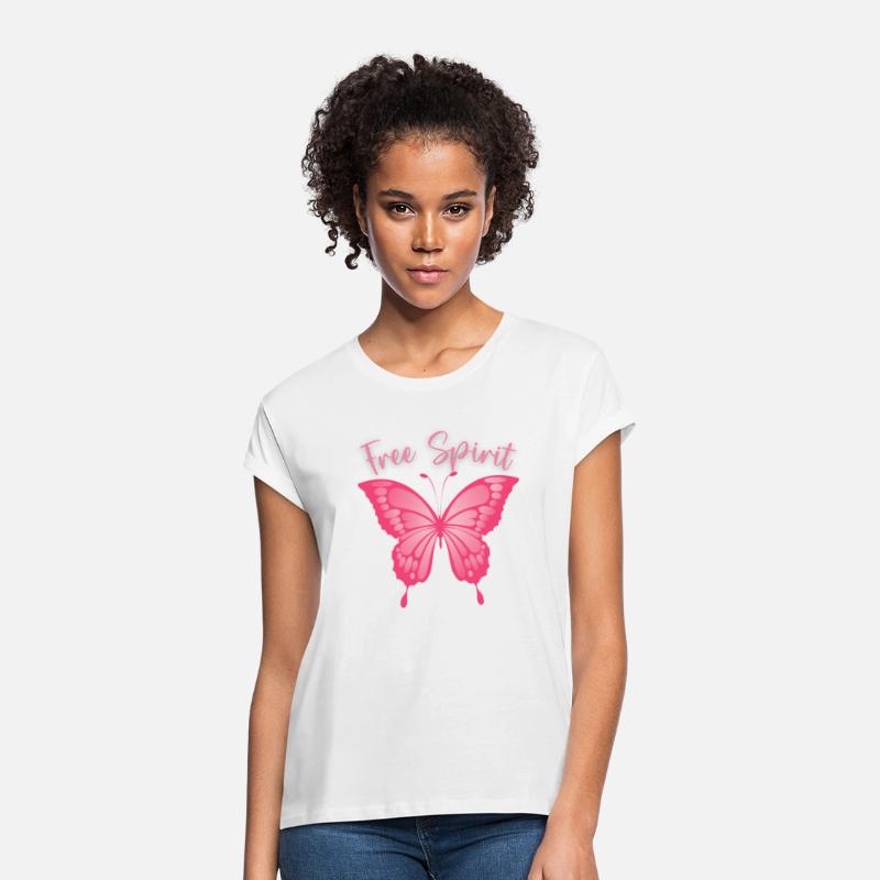 Free Spirit design with pink butterfly