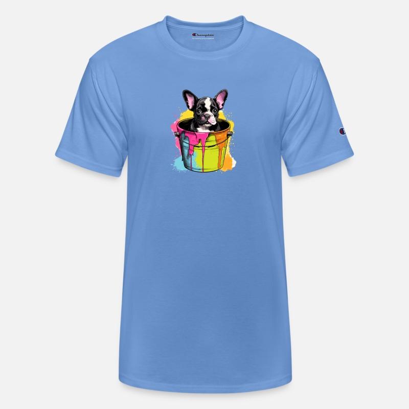 French Bulldog Cute Dog in Paint Bucket