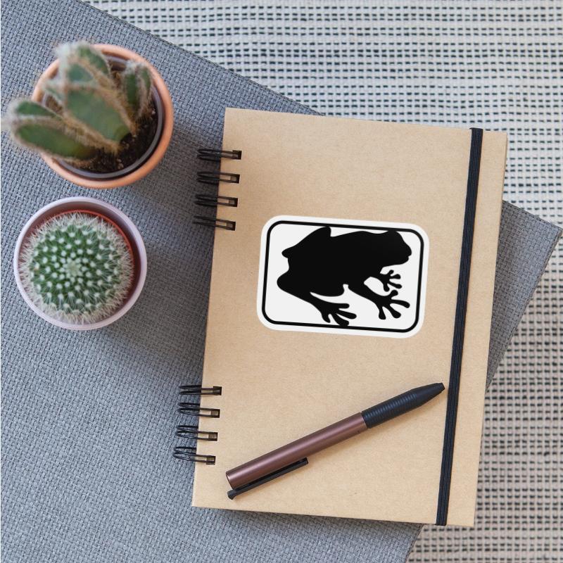frog contour button toad silhouette outline outlin