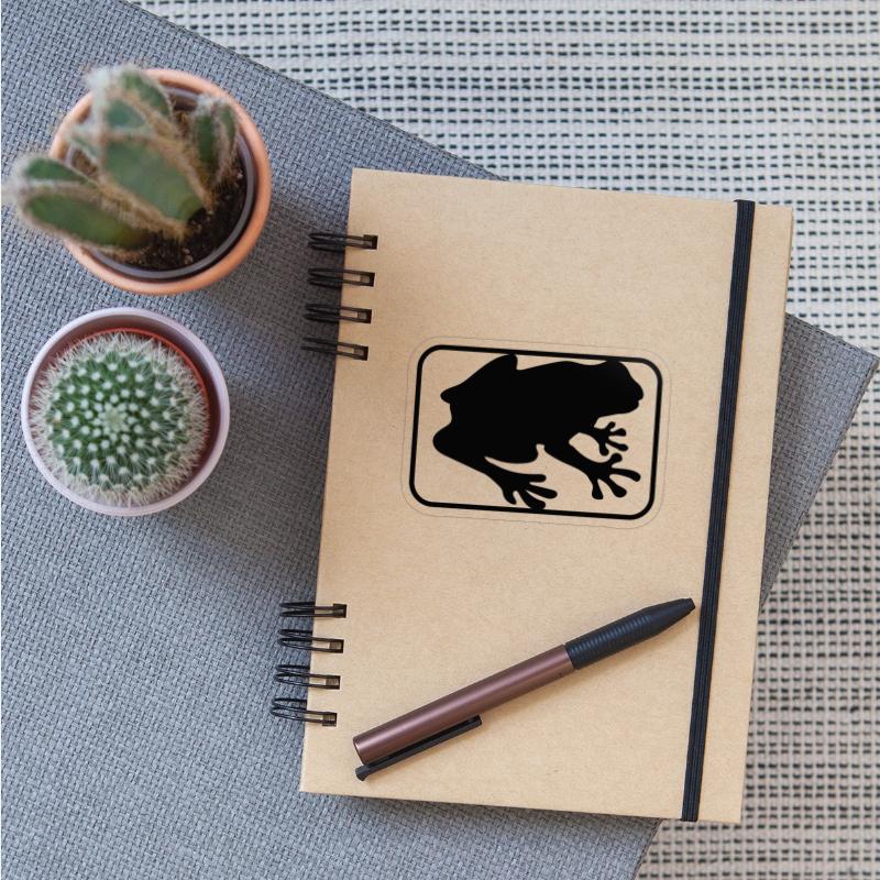 frog contour button toad silhouette outline outlin