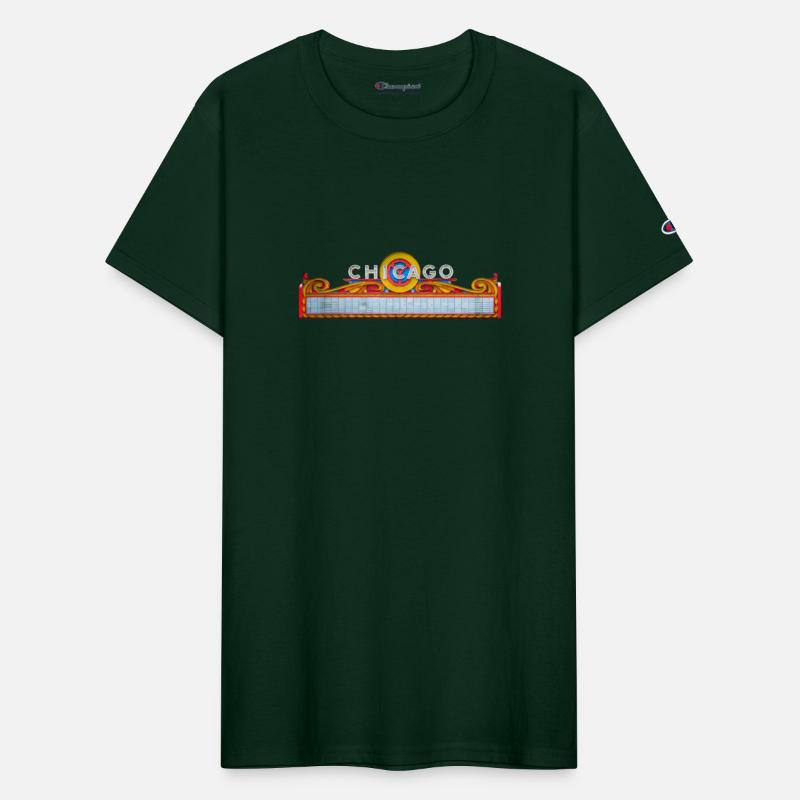 Front Chicago Theatre Marquee Day