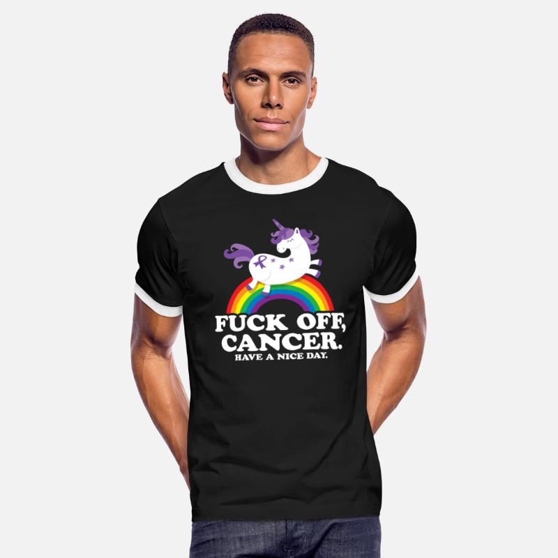 Fuck Off Cancer Have a Nice Day Unicorn Rainbow