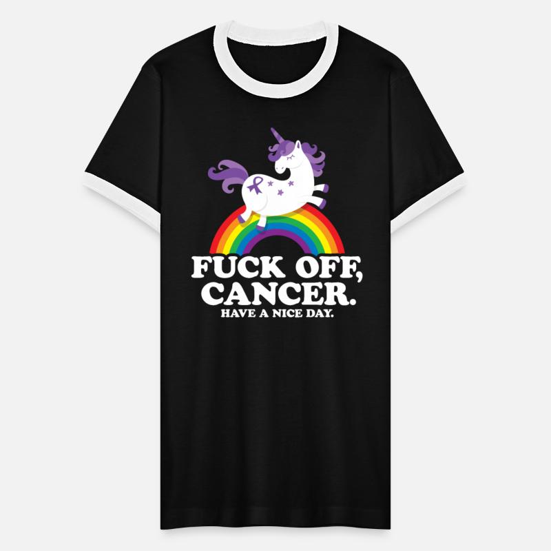 Fuck Off Cancer Have a Nice Day Unicorn Rainbow