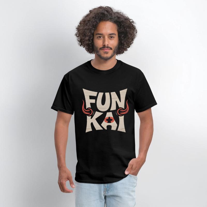 FUN KAI Tribal Typography – Bold Logo Tee