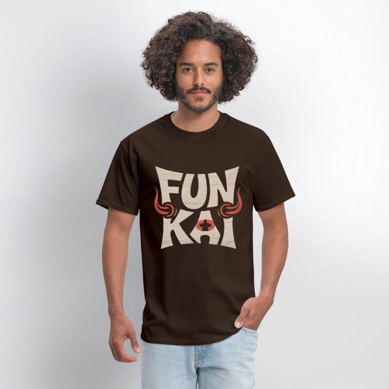 FUN KAI Tribal Typography – Bold Logo Tee