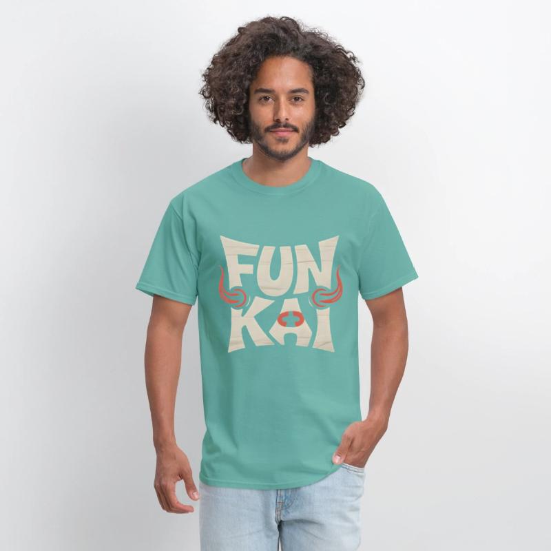 FUN KAI Tribal Typography – Bold Logo Tee