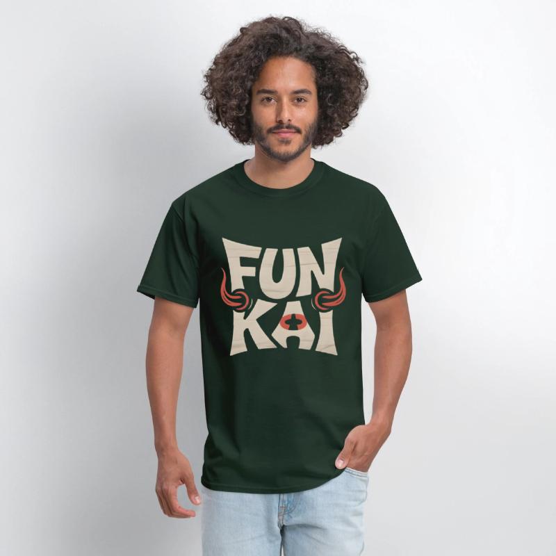 FUN KAI Tribal Typography – Bold Logo Tee