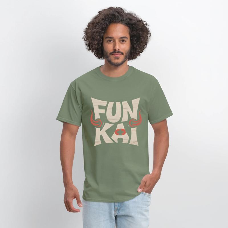 FUN KAI Tribal Typography – Bold Logo Tee