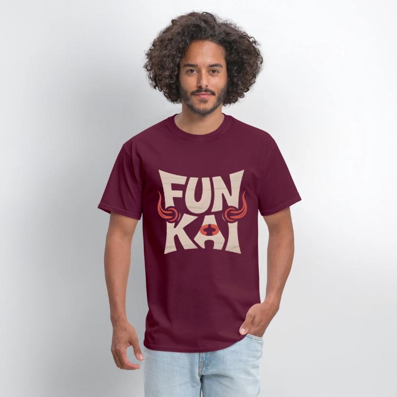 FUN KAI Tribal Typography – Bold Logo Tee