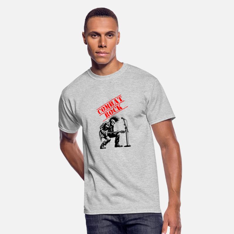 Funny combat rock punk soldier t shirt