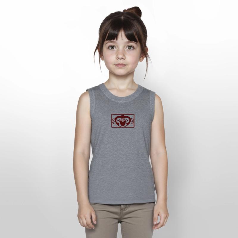 Funny Happy Monkey Head Laughing Face Rectangle