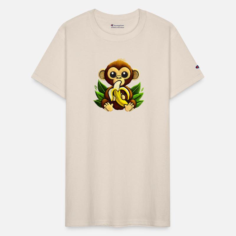 Funny Monkey Eating a Banana