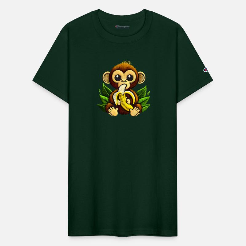 Funny Monkey Eating a Banana