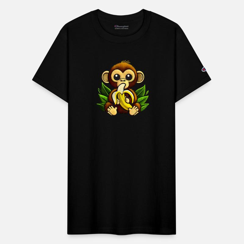 Funny Monkey Eating a Banana