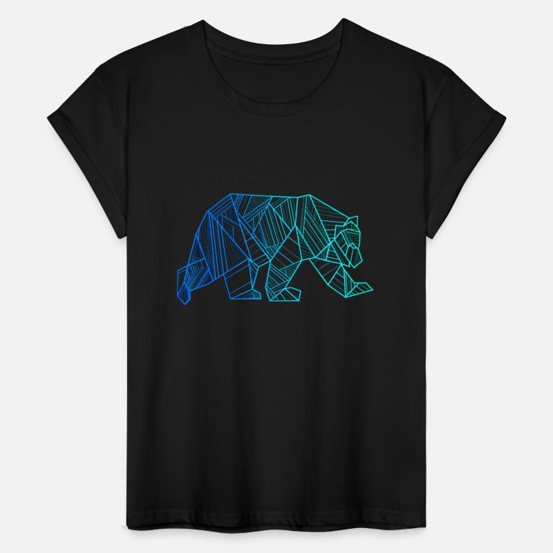 Geometric Bear Camping And Hiking Wilderness