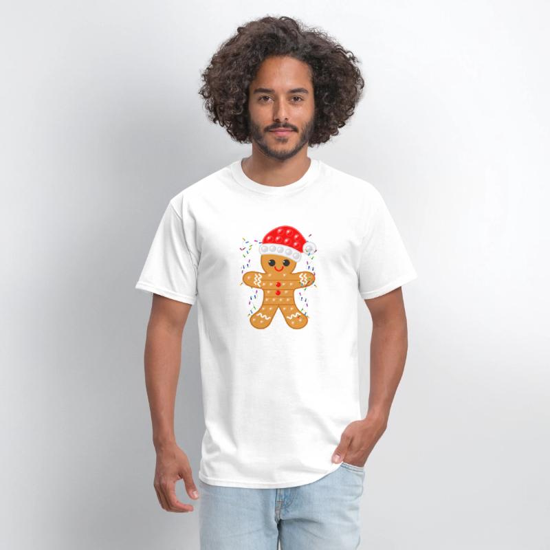 Gingerbread Cookie Santa Cap Pop It Toy