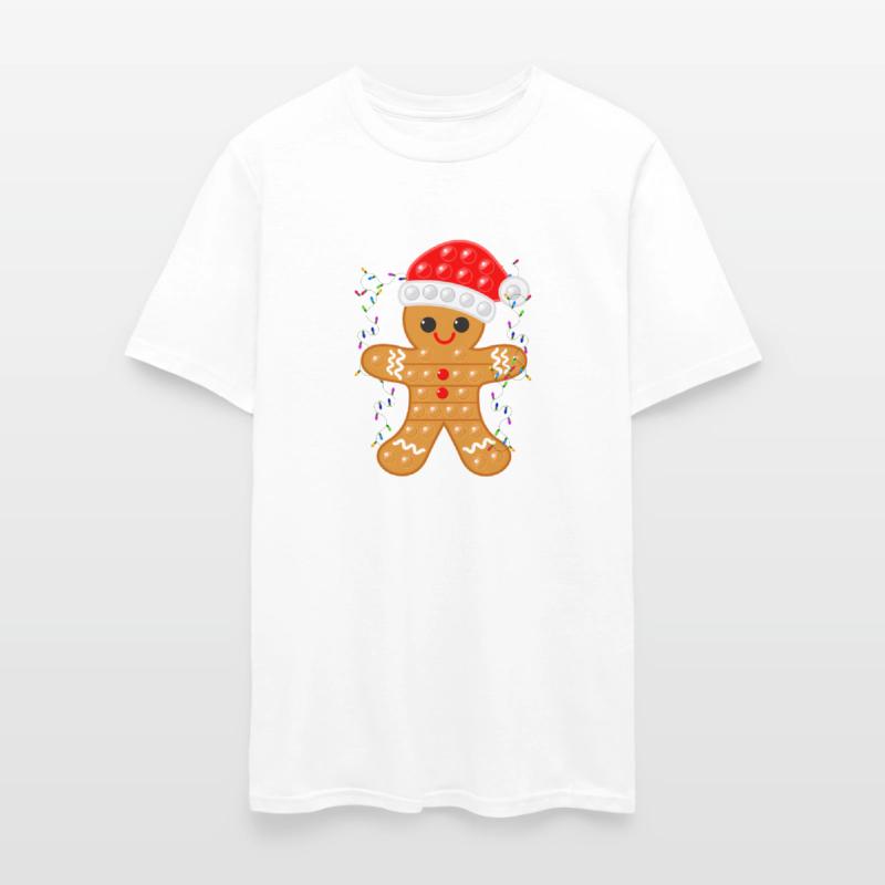 Gingerbread Cookie Santa Cap Pop It Toy