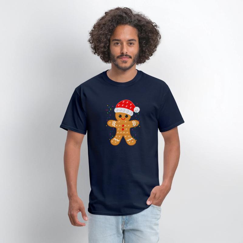 Gingerbread Cookie Santa Cap Pop It Toy