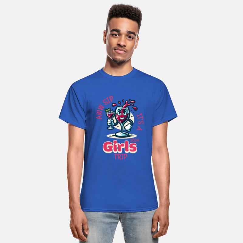 Girls Trip 2024 T-Shirt, Aww Sip It's A Girls Trip