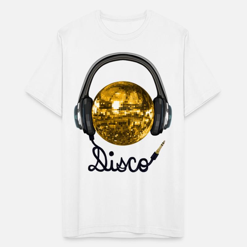 Gold Disco Ball Music Headphones