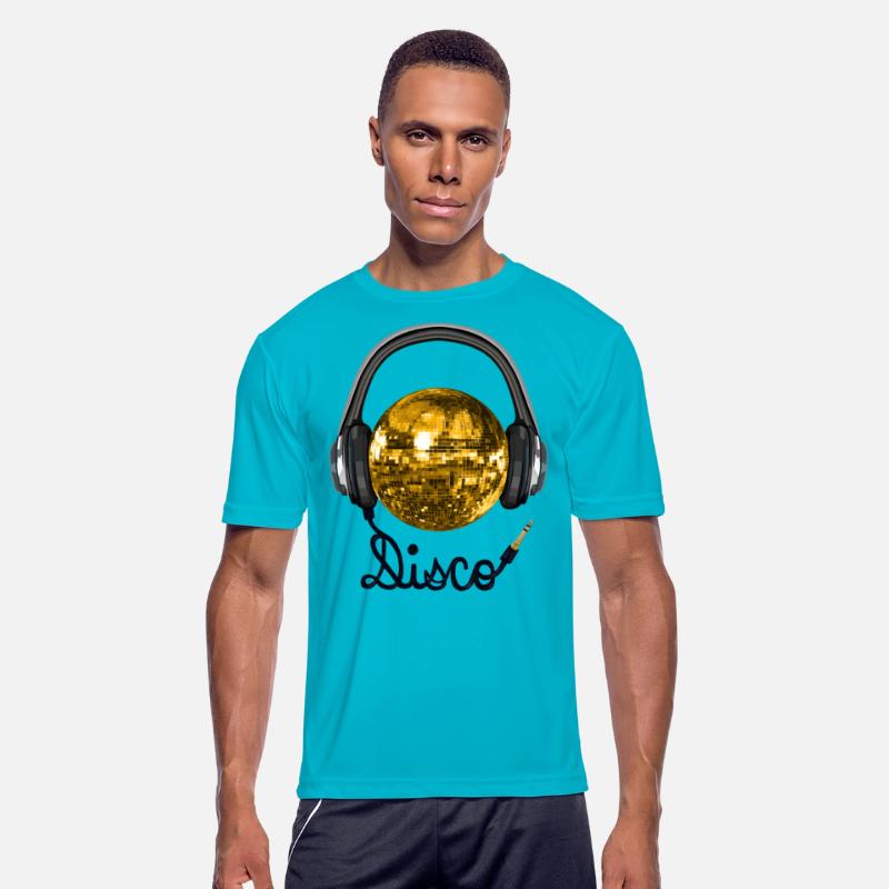 Gold Disco Ball Music Headphones