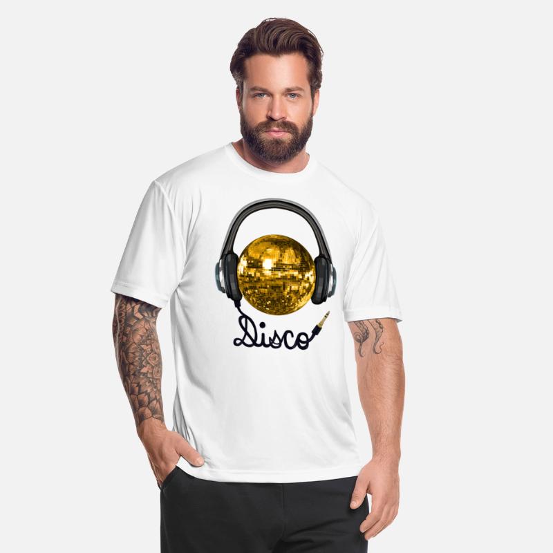 Gold Disco Ball Music Headphones