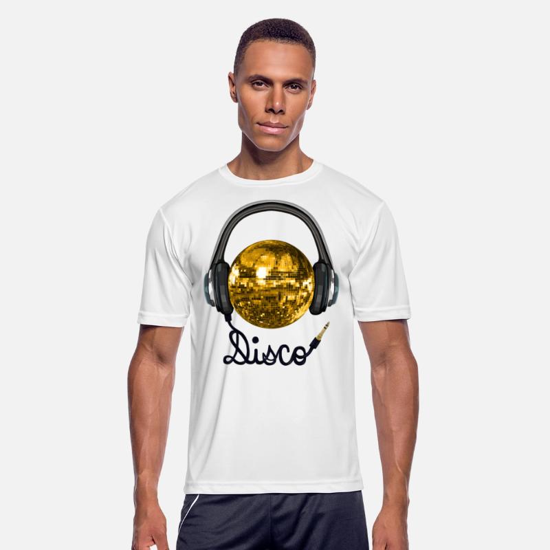 Gold Disco Ball Music Headphones